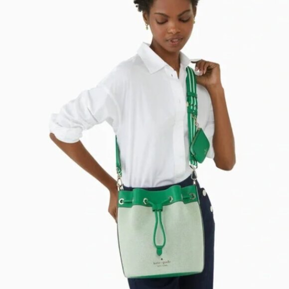 Kate Spade Rosie Bucket Bag in Green Bean - Picture 9 of 14